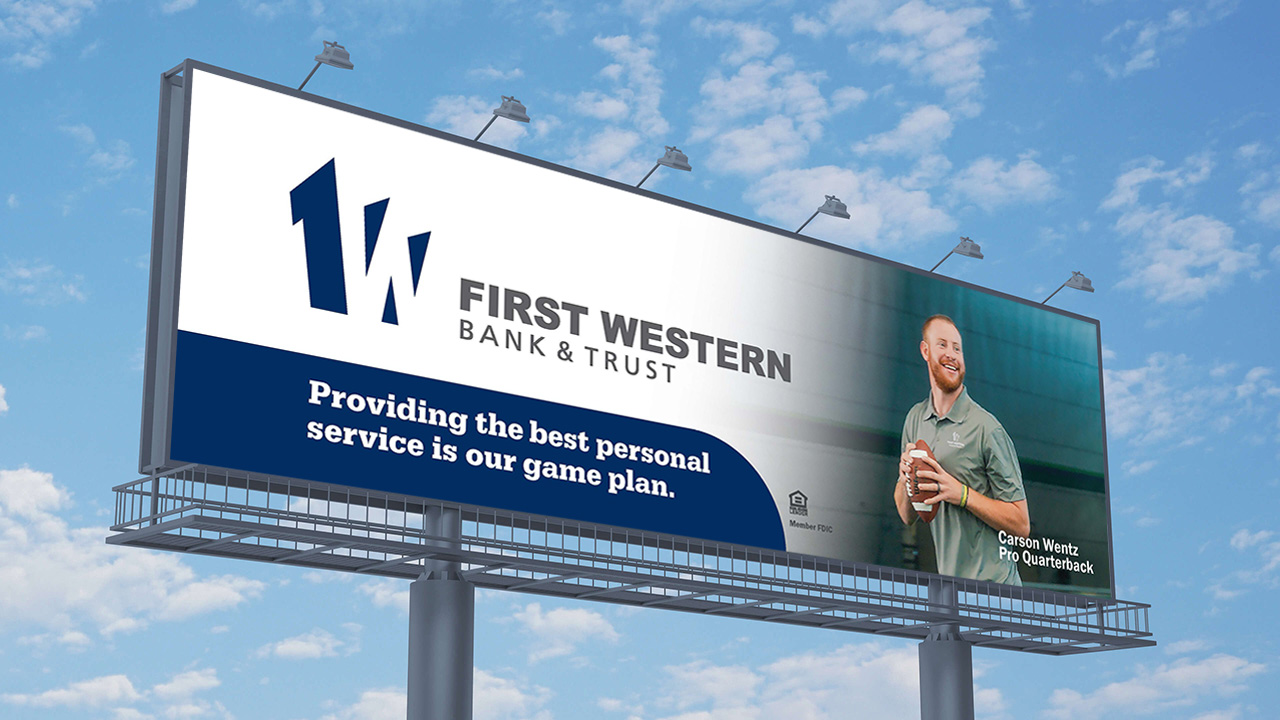 First Western Bank and Trust Billboard